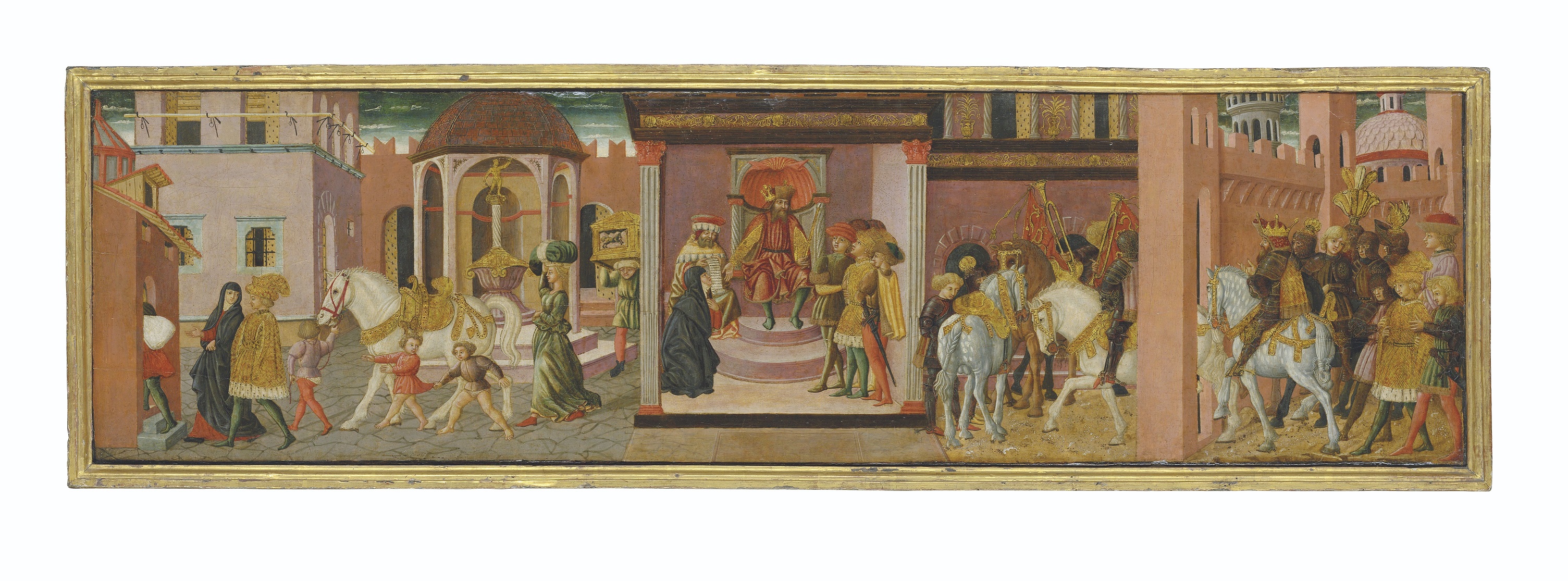 Giovanni Di Ser Giovanni Guidi, Lo Scheggia (1406–1486). Trajan and the Widow. Estimate: £300,000-500,000